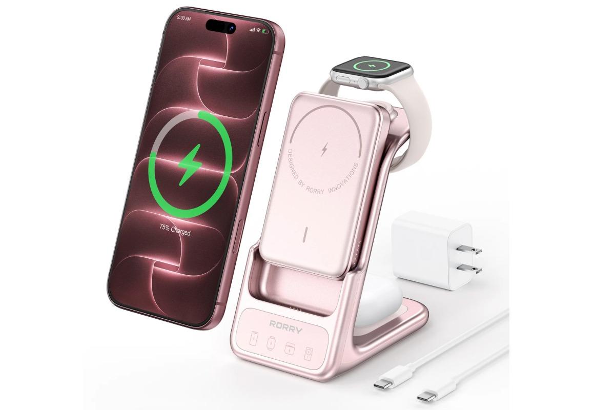 家では充電スタンド、外ではモバイルバッテリー。1台2役の充電器が便利そう