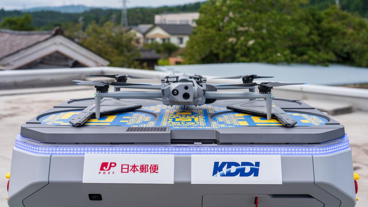 郵便局からドローンが飛ぶ。日本郵便とKDDIが石川県珠洲での実験が全国1000カ所構想の足がかりに