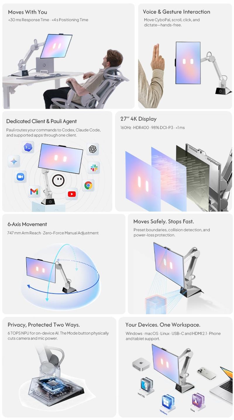 Image: <a href="https://www.kickstarter.com/projects/cybopal/cybopal-worlds-first-active-tracking-ai-robotic-monitor" target="_blank">KICKSTARTER</a>