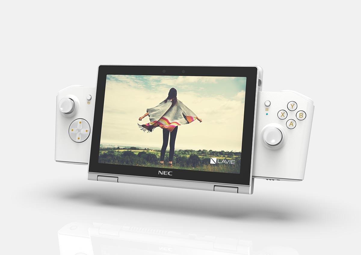 まるでゲーム機？ NEC PCが異色の8インチノートPC「LAVIE MINI」発表
