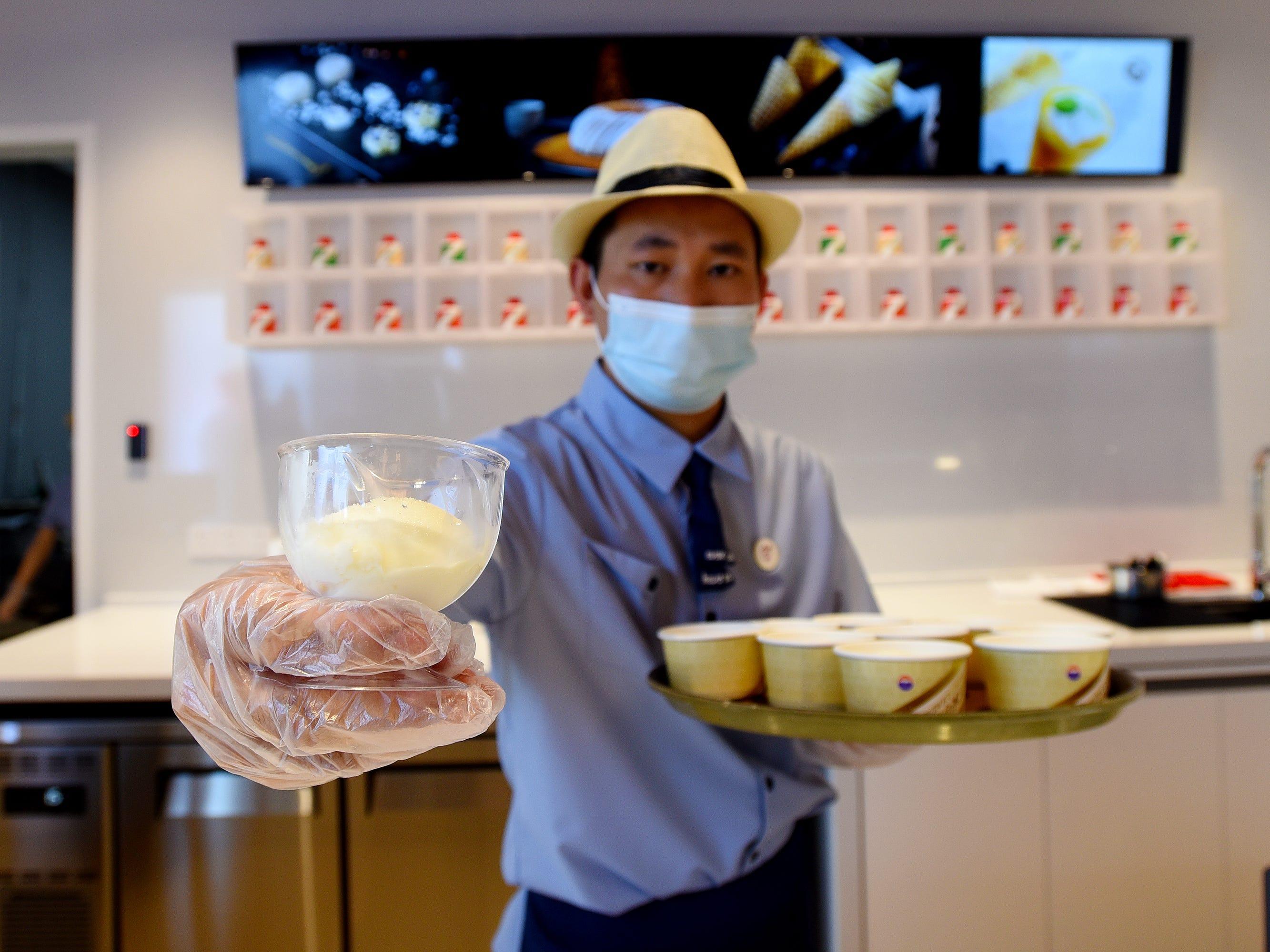 食べたら運転はしないで… 中国、茅台酒を使ったアイスクリームが