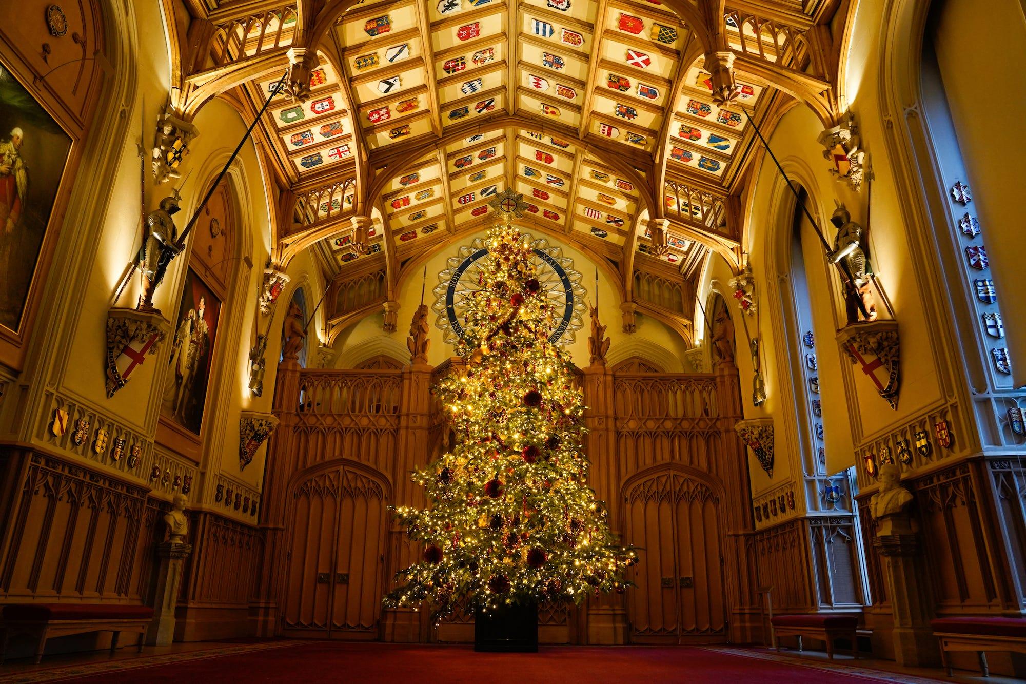 イギリス・ウィンザー城のクリスマス・デコレーション［2023年