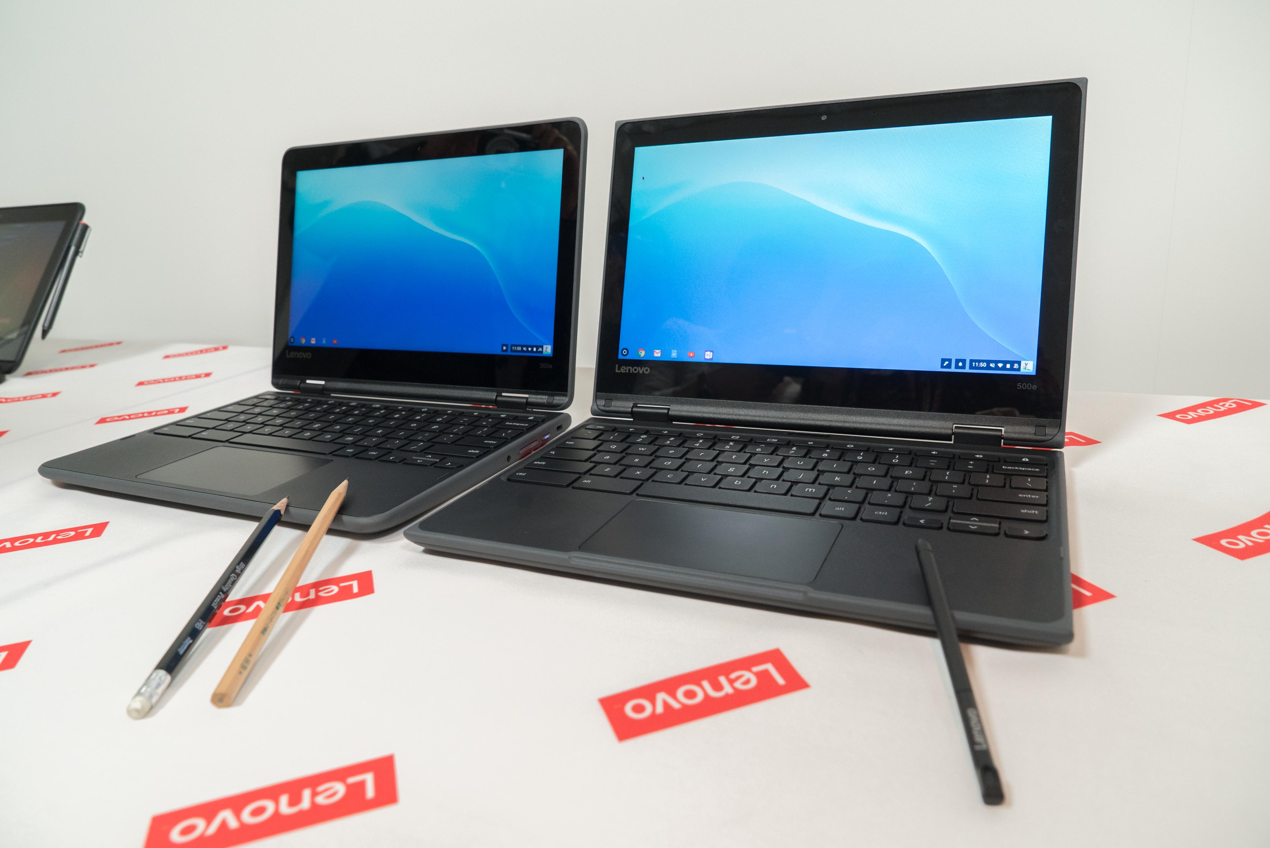 レノボのChromebook「Lenovo 300e/500e」が日本上陸。4万8000円〜で