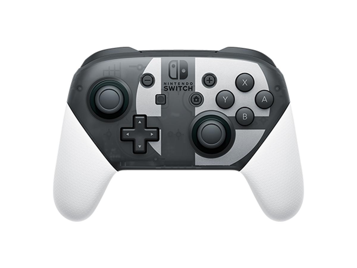 MG-Nintendo Switch グレー本体+プロコン+スマブラ 見慣れた丸十字ロゴをあしらった、スマブラ仕様のSwitchプロコンが出る