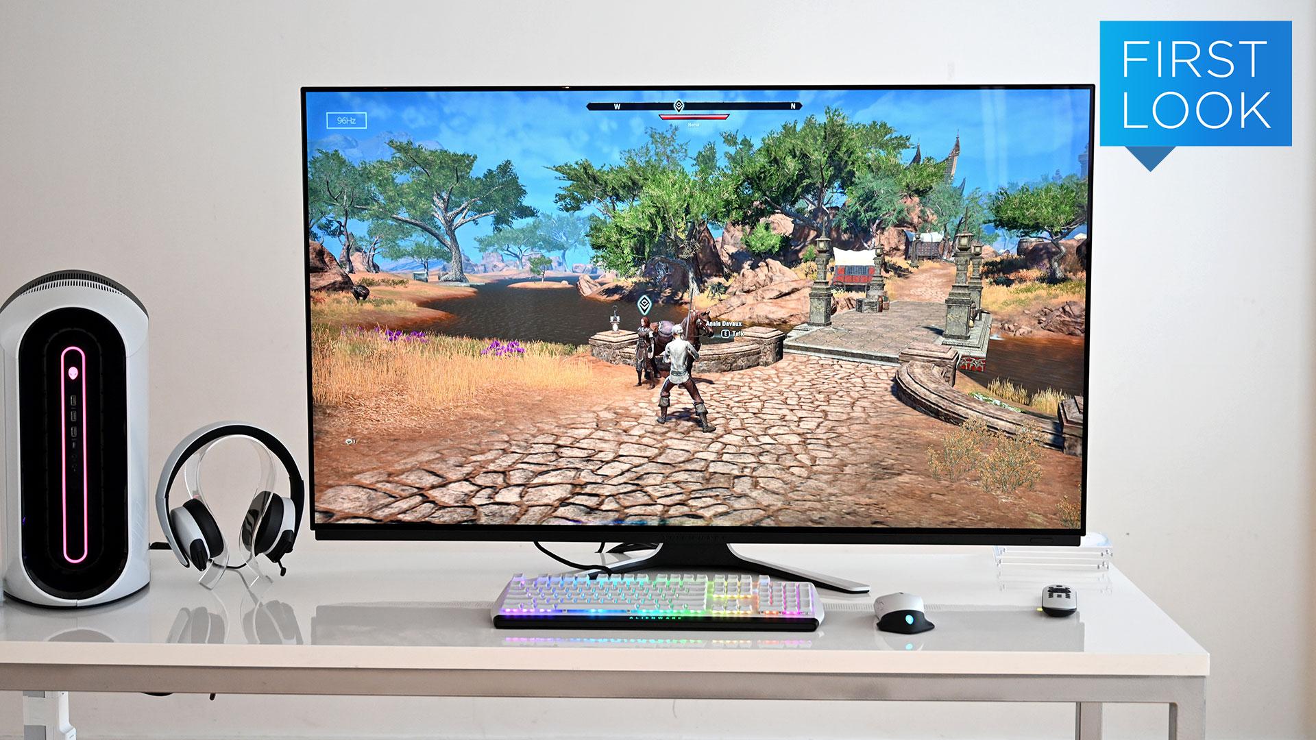 OLEDは世界初！ Alienware 55 OLEDゲーミングモニタ ファーストルック