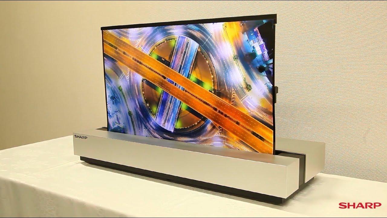 これ知ってるやつだ。シャープがくるくる巻ける4Kテレビを開発 