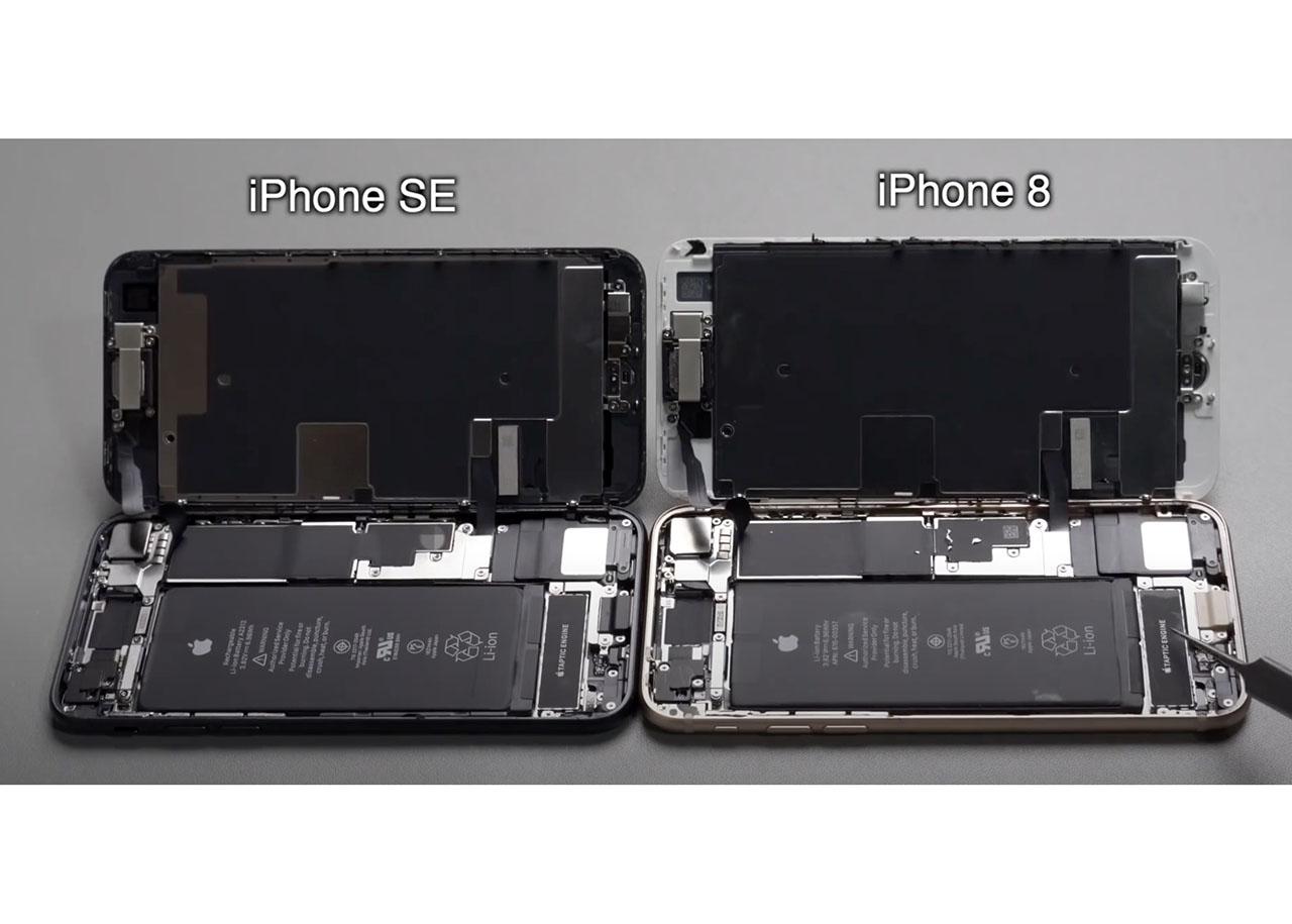 iPhone SEがさっそく分解される。中身もiPhone 8にそっくり iPhone SEがさっそく分解される。中身もiPhone 8にそっくり