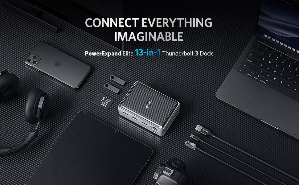13のポートを備えたAnkerのThunderbolt 3ドックがカッコいい