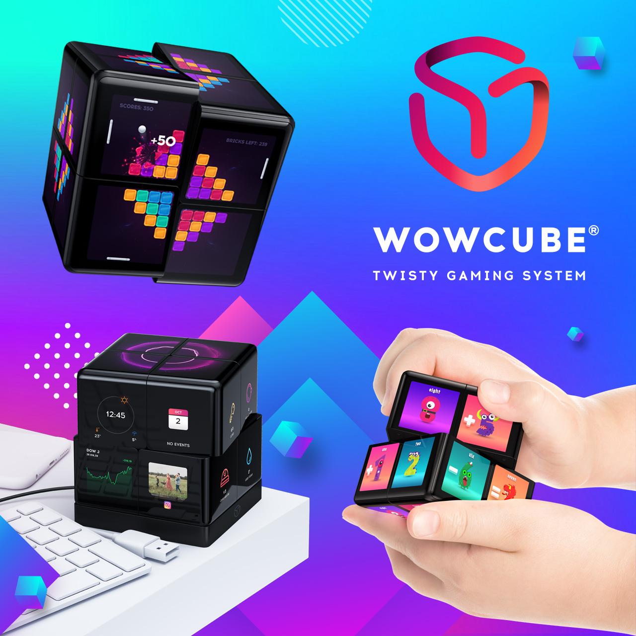 【新品・未開封】WOWCube System スマートガジェット 24のディスプレイを回して遊ぶデジタルなスマホ連動ルービックキューブ