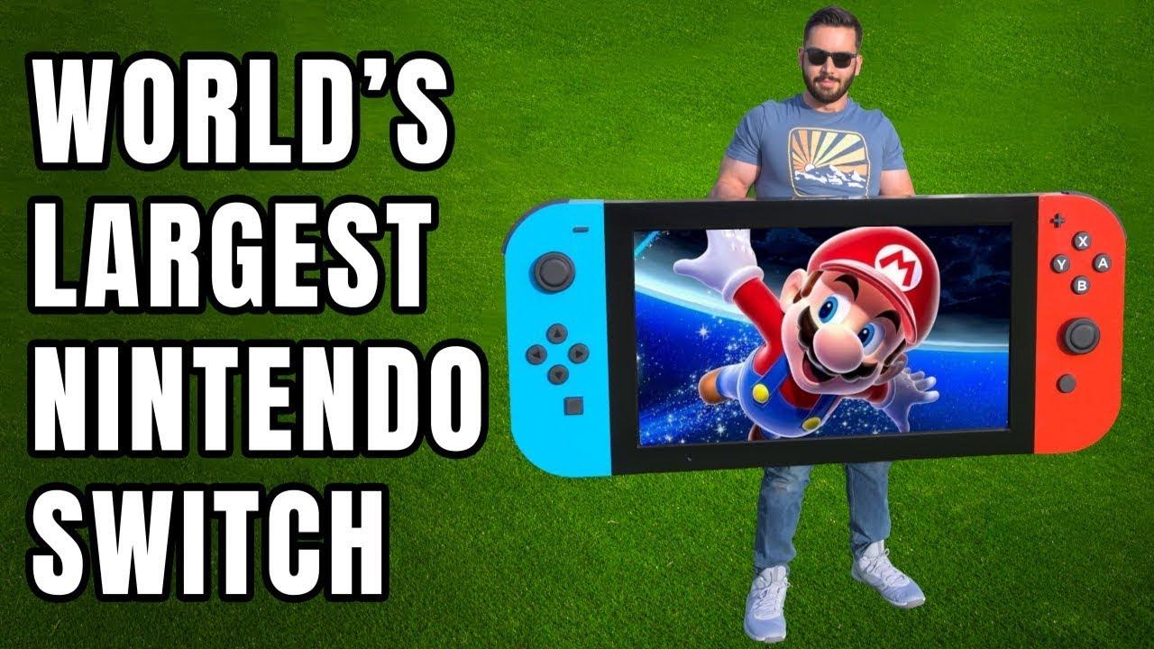 これでもプレイ可能。世界最大の「Nintendo Switch」を作った猛者現る