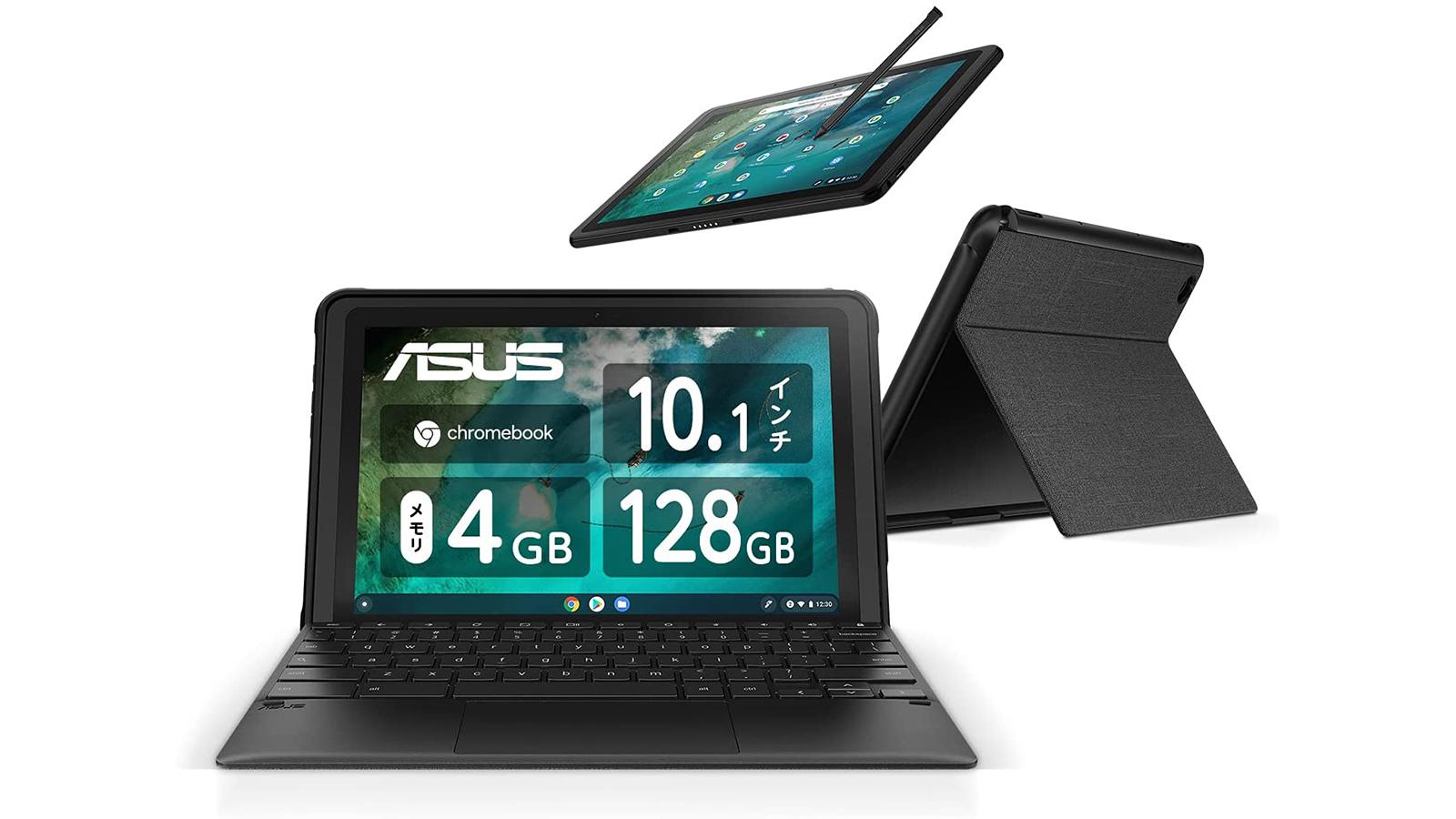 10.1インチで2 in 1なASUSのChromebook、2万円引きの2万9500円です