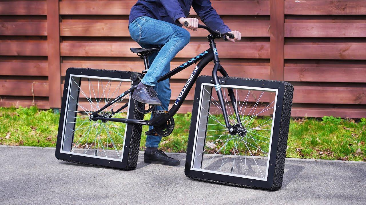 四角い車輪の自転車が爆誕。どうやって進む…？ | ギズモード・ジャパン
