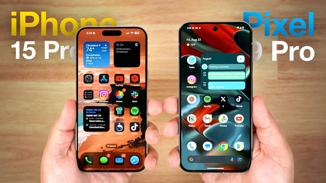 iPhone 15 Pro Max」対「Pixel 9 Pro XL」、ファイト！ | ギズモード