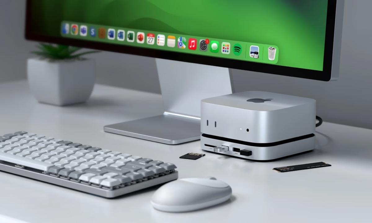 Mac mini用ドッキングステーション、「あのボタン」問題も解決済みだっ
