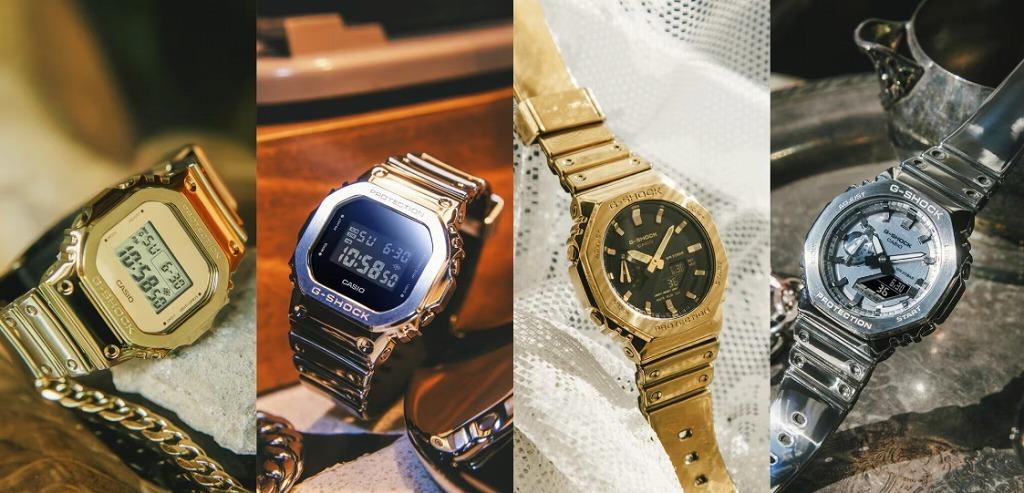 パッと見、金属調のG-SHOCK。実は強さとしなやかさを両立した新素材を