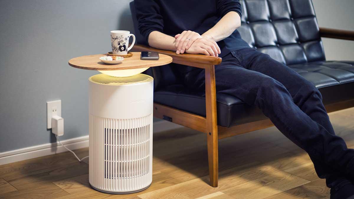 1台4役の「SwitchBot空気清浄機Table」が「私の上にモノを置いてもいい