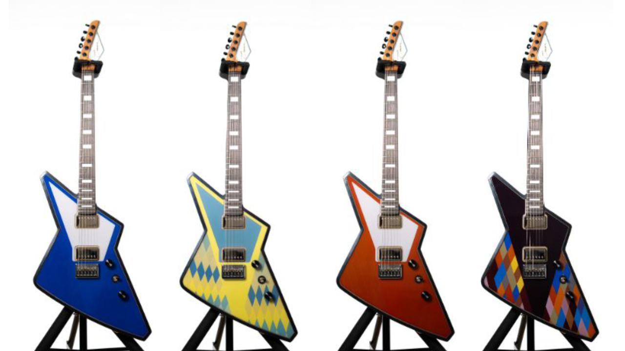 Gession エレキギター(色再塗装)(a93) Eインク搭載のエレキギター、曲や気分で色を変え放題 | ギズモード