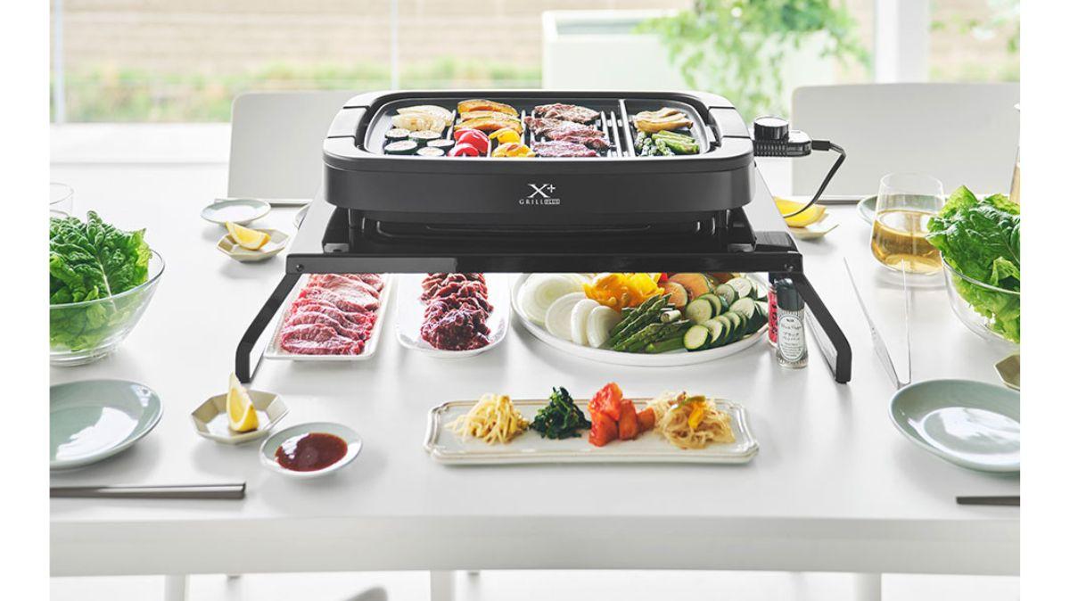 ホットプレートを浮かせるだけで「食材置き場」爆誕。山崎実業の新作