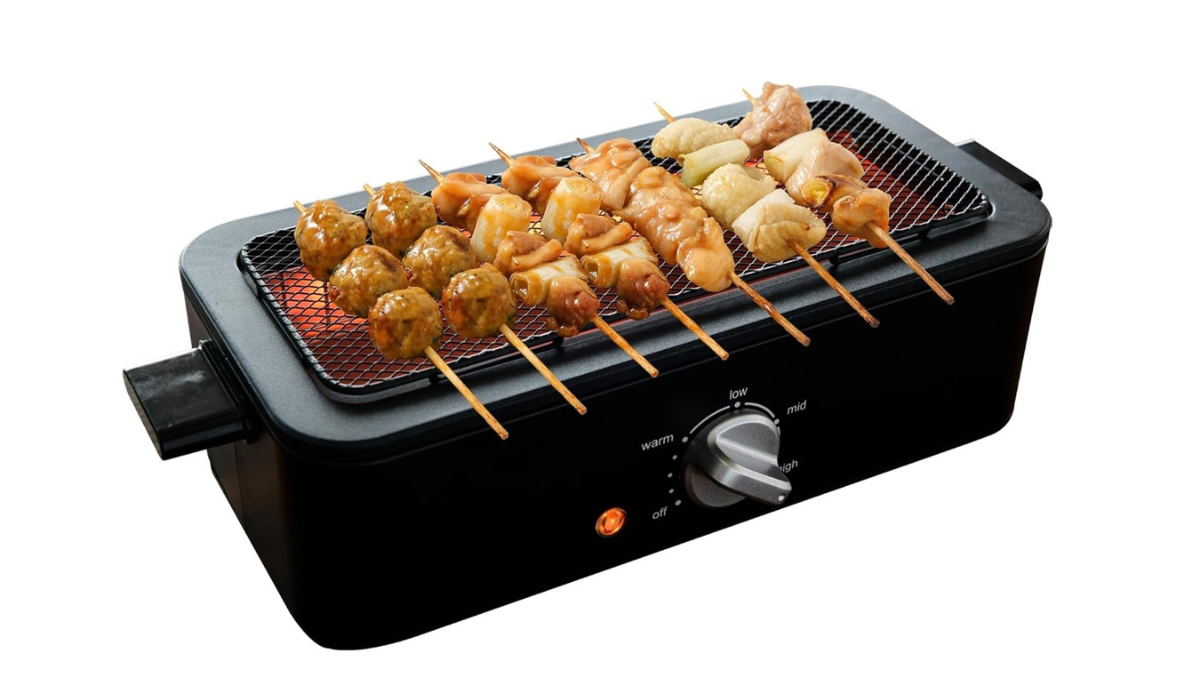 焼き鳥用BBQコンロ【お値引き交渉可！】 これ、自宅で「ひとり焼き鳥屋」オープンできるぞ。煙が気にならない