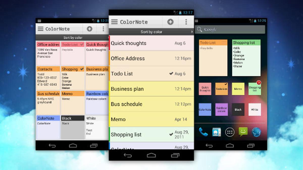 付箋をホーム画面に貼り付けられるandroid用メモアプリ Colornote Notepad ライフハッカー ジャパン