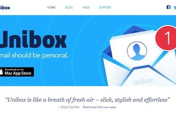 「誰からのメール？」に主眼を置いたメールアプリ『Unibox』