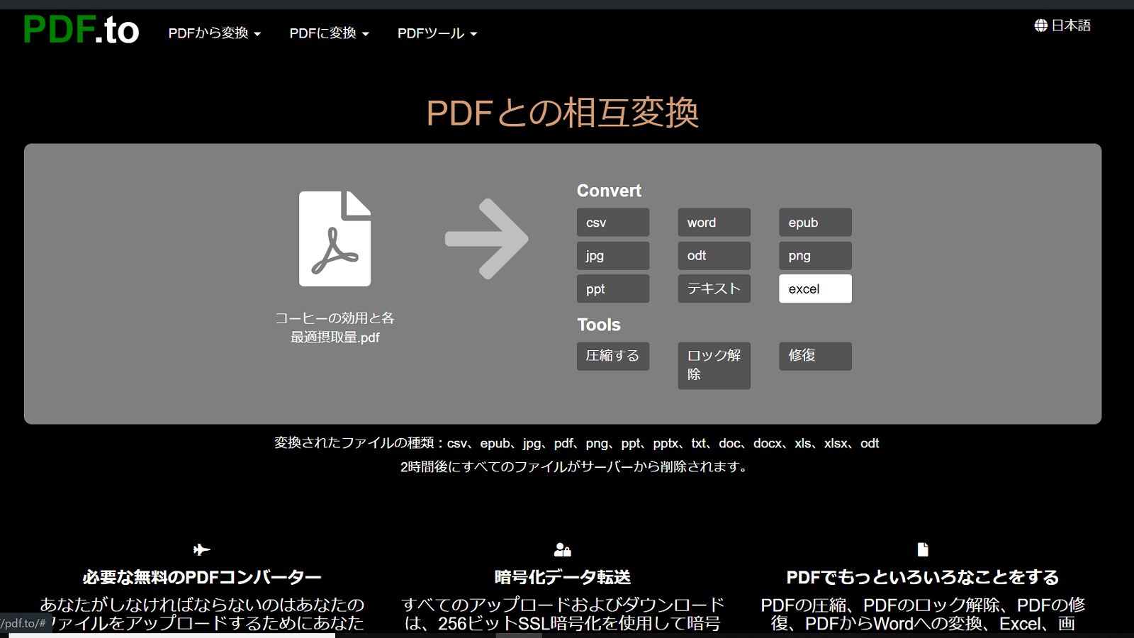 Pdfファイルをexcel形式やテキストに変換してくれるサービス ライフハッカー ジャパン