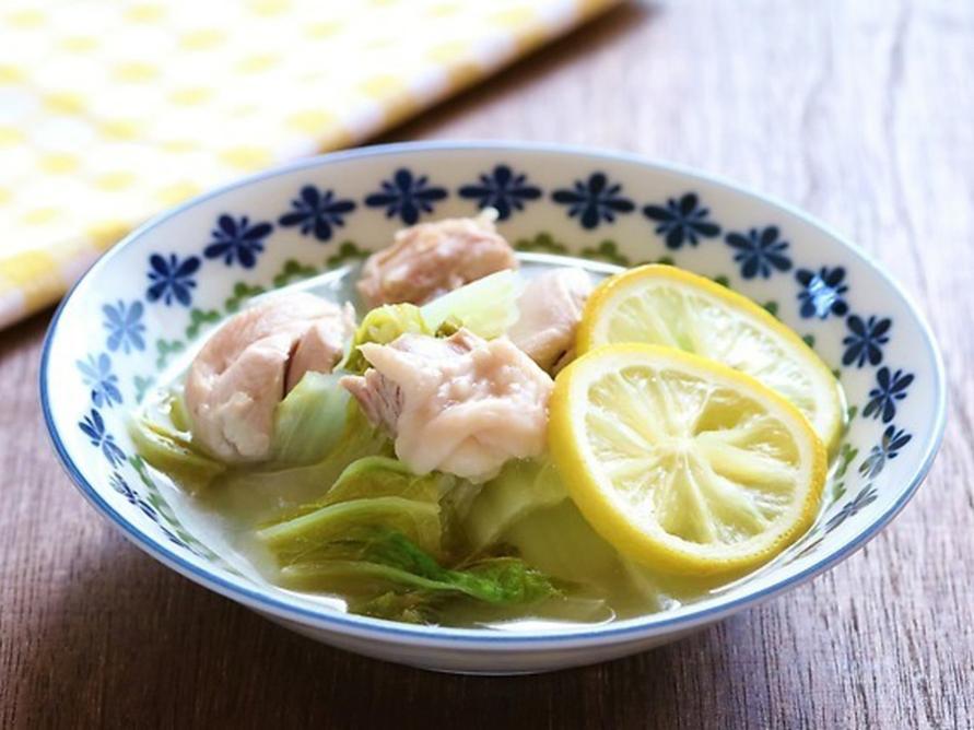 鶏肉と白菜の塩レモン蒸し