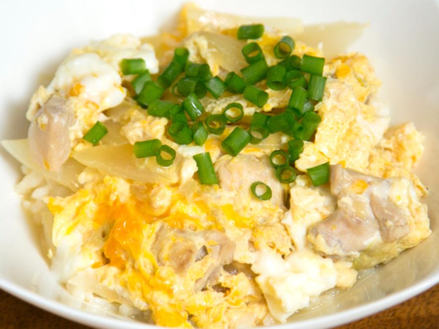 めんつゆを使った、簡単・親子丼