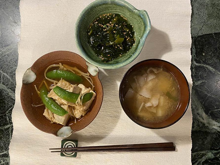 豆腐と煮物