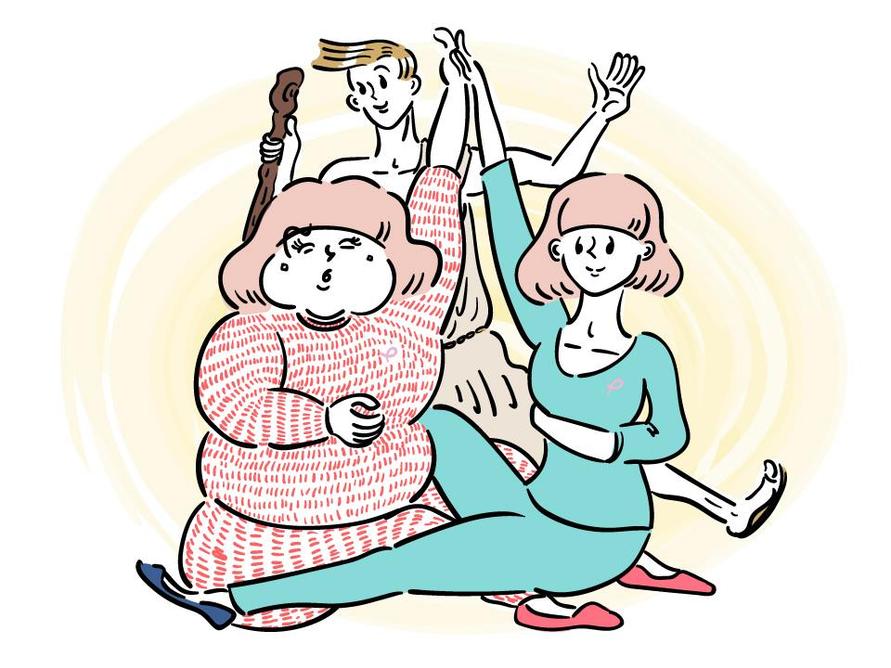 太っているライターP子とやせたP子とダイエットの神