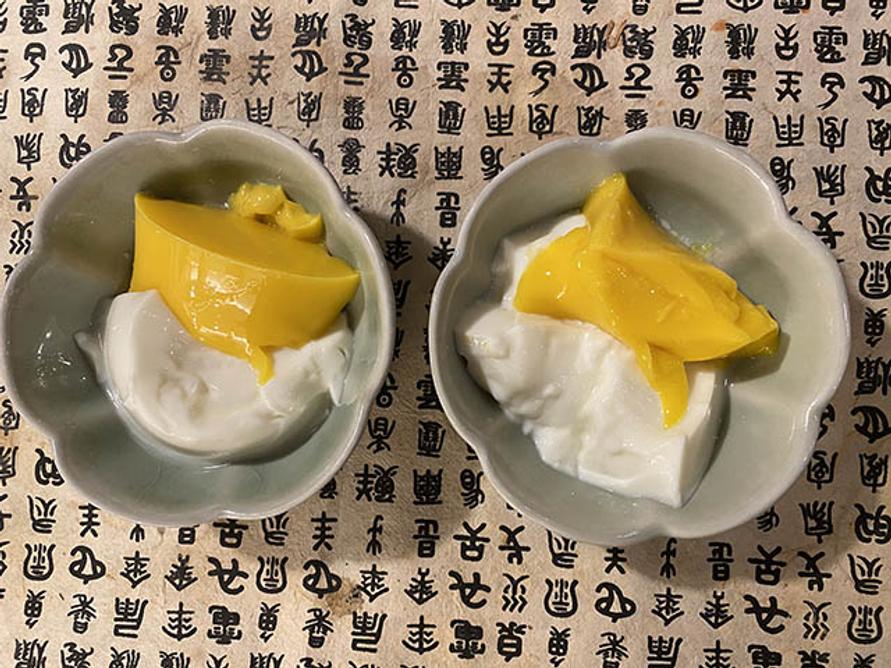 マンゴープリンと杏仁豆腐