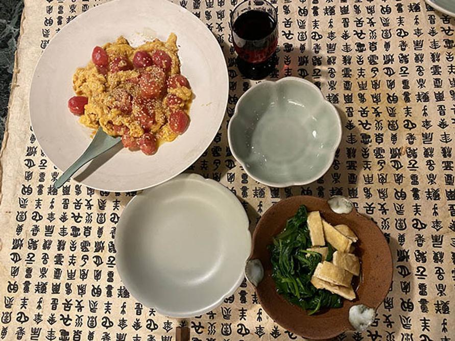 トマトの卵炒め