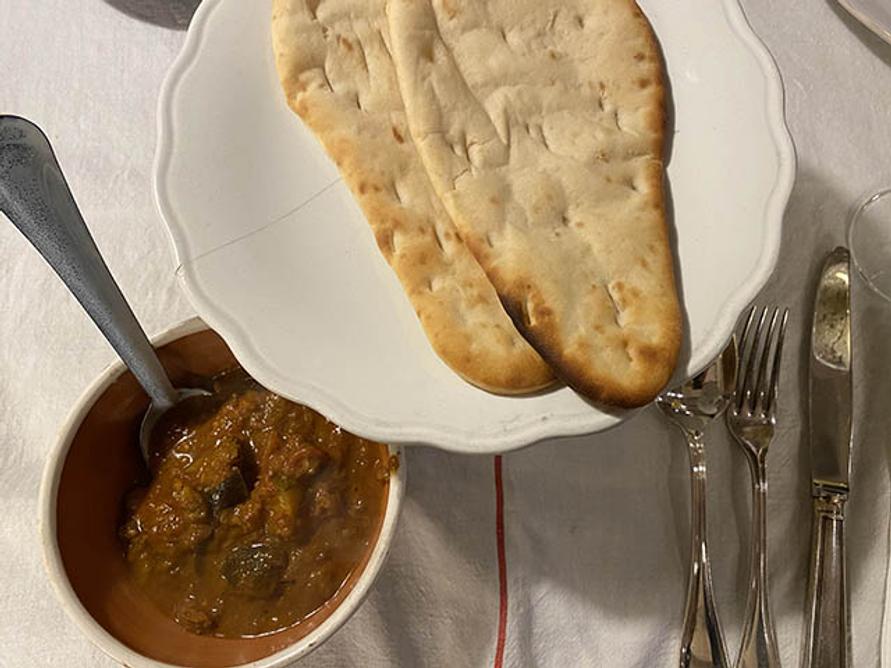 ナンとカレー