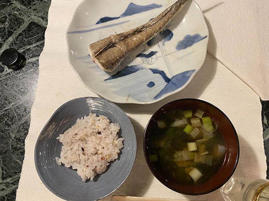 コチの塩焼き