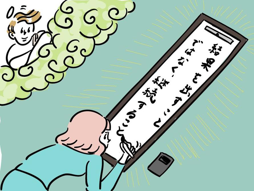 掛け軸をしたためる ライターP子