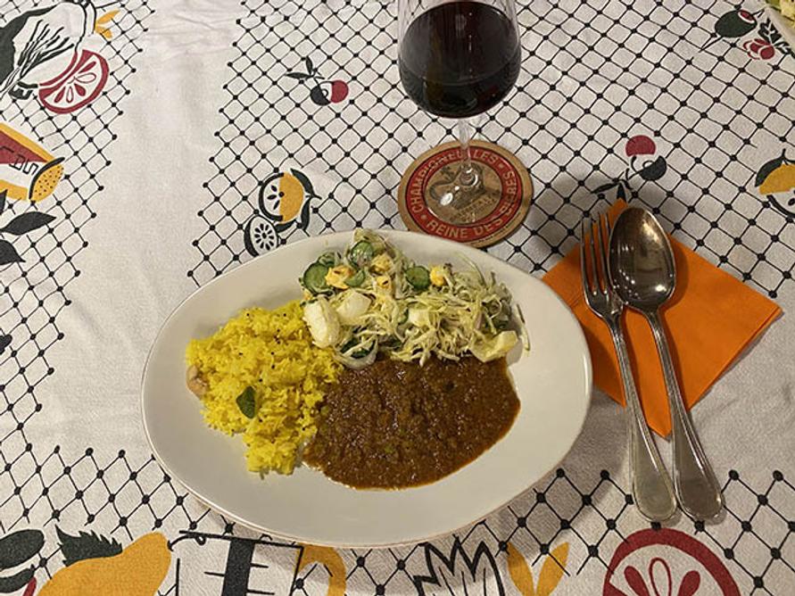 マトンキーマカレー