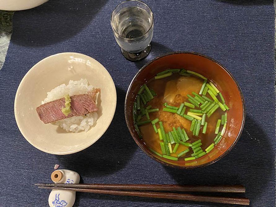 賀茂茄子の味噌汁