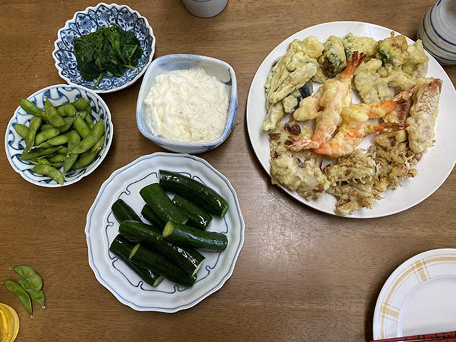 天ぷらなど