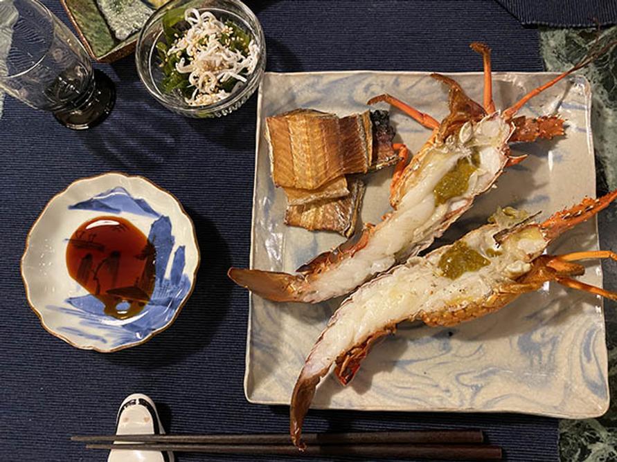 焼いた伊勢海老