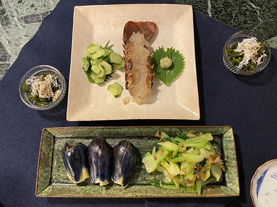 伊勢海老の刺身