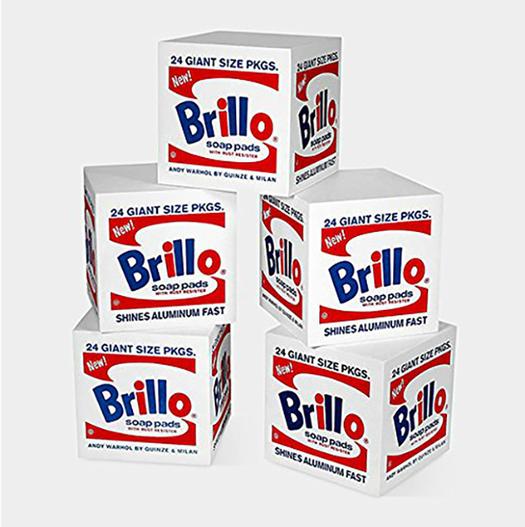 意外とぐにゃっとしてる！Andy Warholの「Brillo」をスツールにしま 