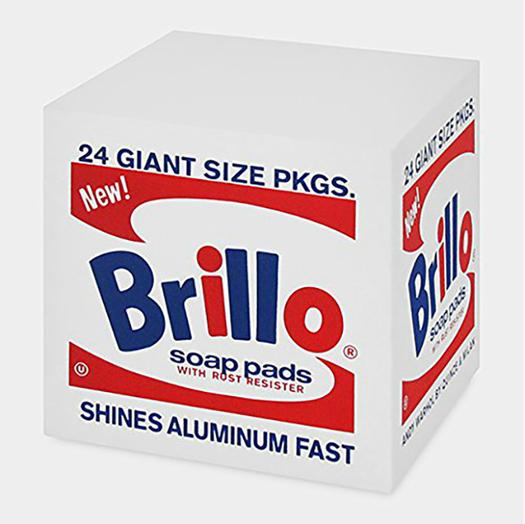意外とぐにゃっとしてる！Andy Warholの「Brillo」をスツールにしま 