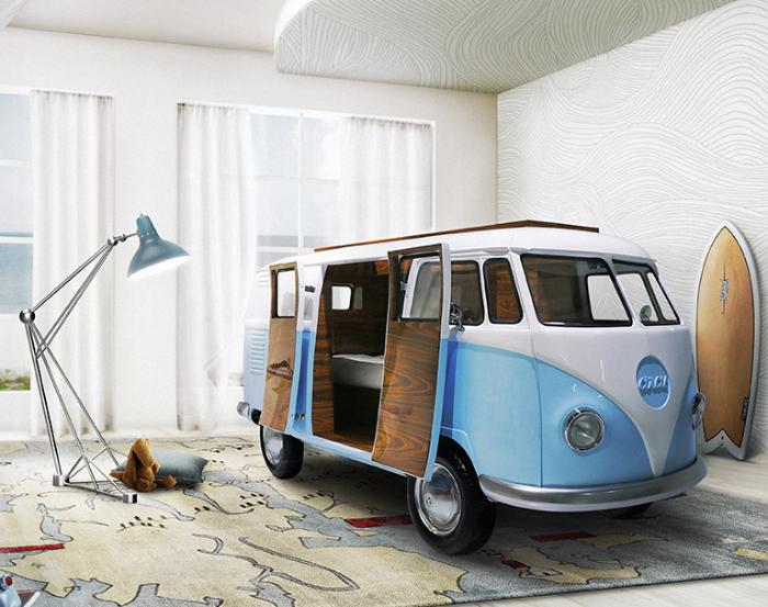 家の中で車中泊？ ワーゲンバスそっくりのベッドを発見 | ROOMIE