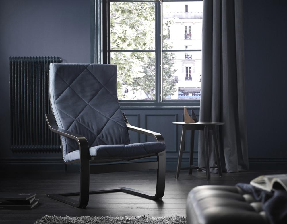 IKEAポエング POÄNG ポエング ロッキングチェア, ブラウン/グローセ エッグシェル - IKEA