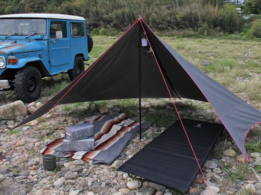 野営派ソロキャンパー向けタープで、ワイルドなキャンプを楽しみたい  