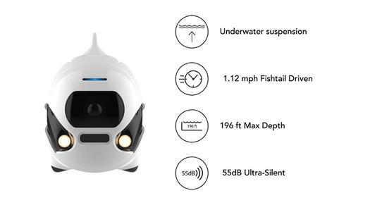 本物の魚のようなビジュアル。水中で使用できるドローンが登場 