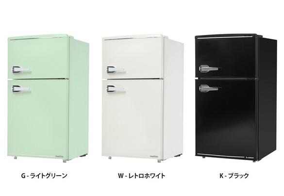 レトロなデザインの冷蔵庫が、キッチンを落ち着いた雰囲気に変えて 