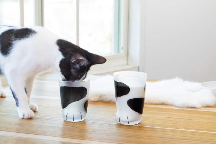 ピンクの肉球萌え。悶絶級にかわいい「ねこのてグラス」 | ROOMIE