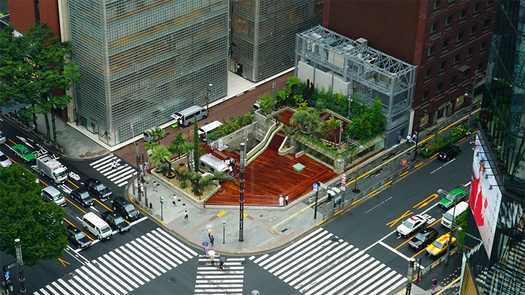 アウトドアを銀座でたのしむ…？銀座ソニーパークは「公園」がテーマ