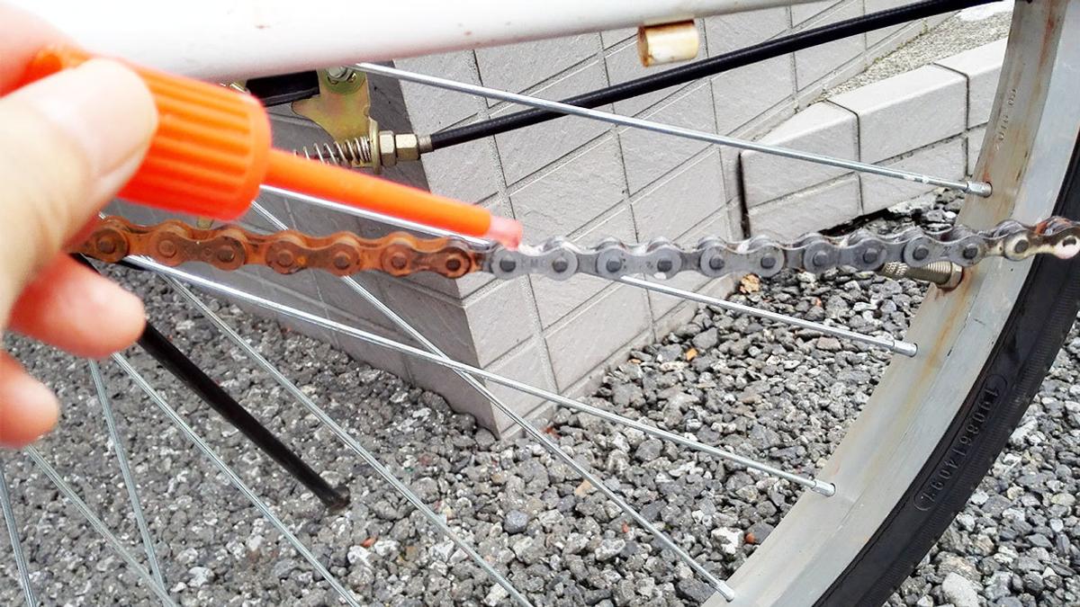 自転車 チェーン サビ 落とし